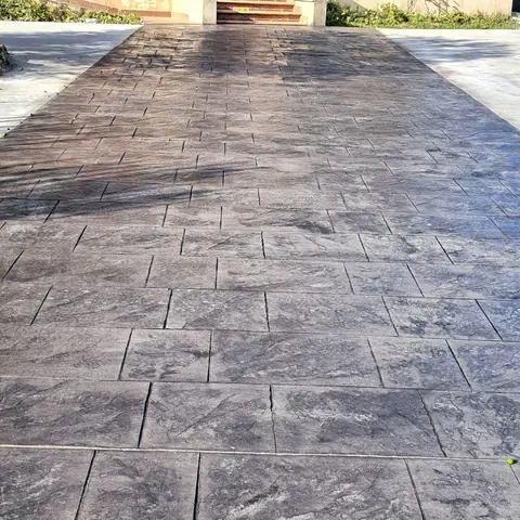 Camino de hormigón impreso